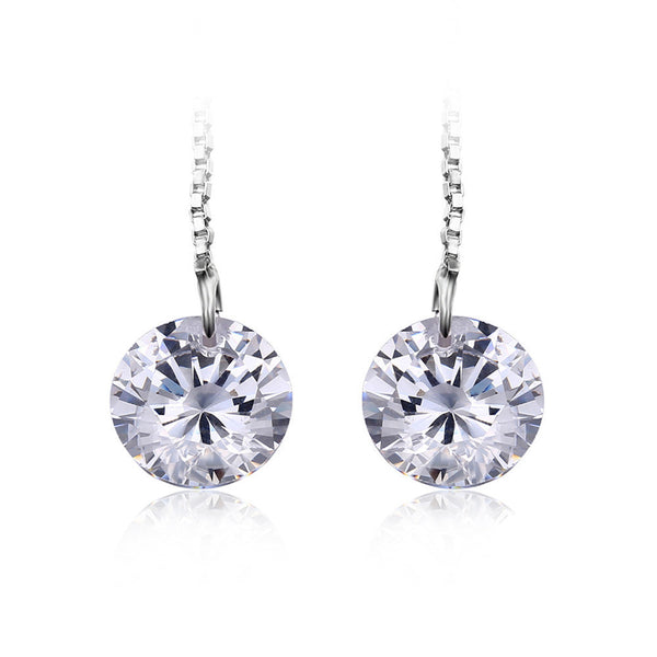 Earrings Genuine 925 Sterling Silver For Women